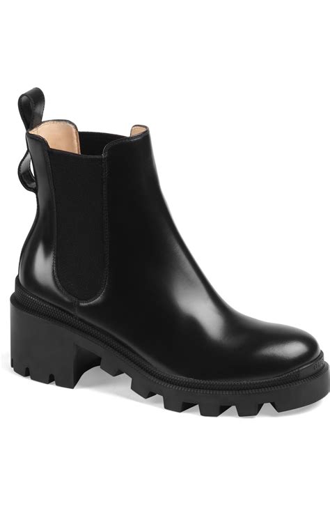 gucci trip bootie with jewels